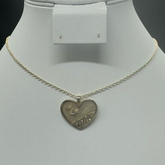 Rachel Roy Heart with Crystal Star Medallion Pendant Necklace - Picture 5 of 6